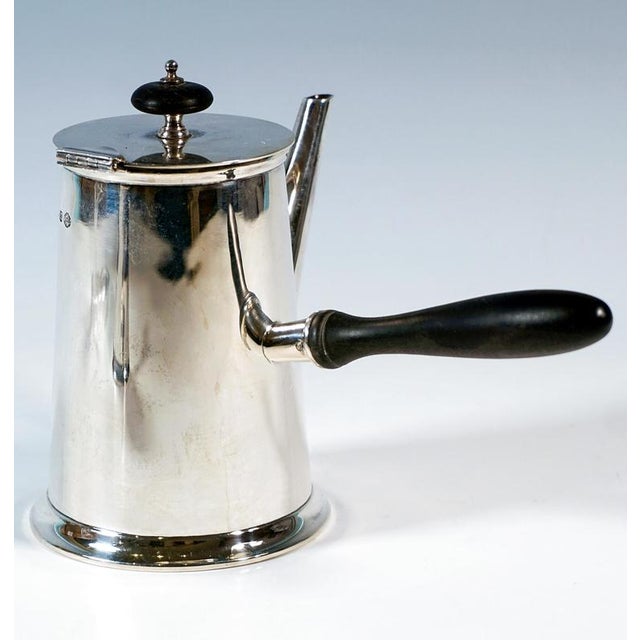 Art Deco Silver Chocolate Pot by William Hutton & Sons, 1920s For Sale - Image 3 of 8