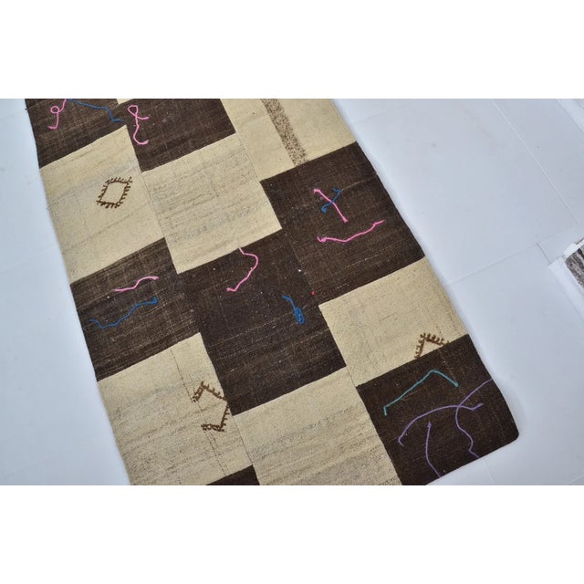 Vintage Turkish Decorative Kilim For Sale - Image 9 of 10