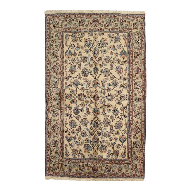 Antique Persian Mashad Rug 5'5" X 9'2" For Sale