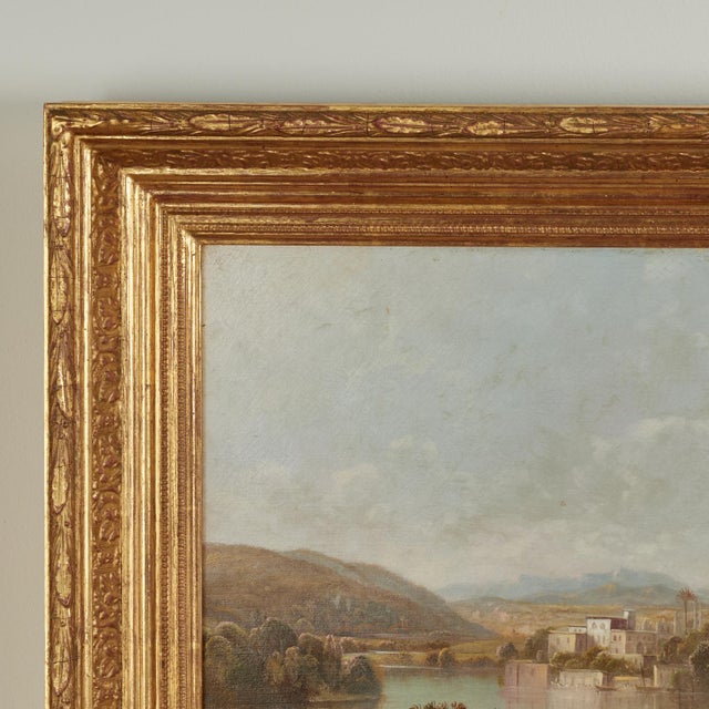 English Antique Orientalist India Landscape Oil Painting by Daniel C. Grose For Sale - Image 3 of 14