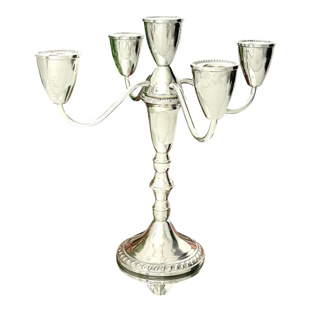 Sterling Silver Duchin Creations Candelabra For Sale