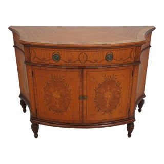 Adams Style Satinwood Inlaid Commode Chest For Sale