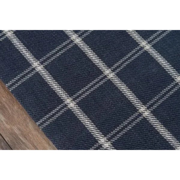 Modern Erin Gates Marlborough Dover Navy Hand Woven Wool Area Rug 3'6" X 5'6" For Sale - Image 3 of 5