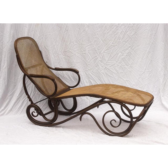 Bentwood Reclining Daybed from Gebrüder Thonet,1890s For Sale - Image 12 of 18