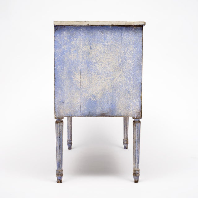 Wood Italian Antique Painted Chest For Sale - Image 7 of 9