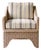 Westport Wicker Lounge Chair in Handwoven Natural Rattan For Sale