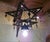 Vintage Star of David Light Fixture, 1960s, in Very Good conditions. Designed 1960 to 1969 Up to 250V (Europe/UK...