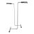 Pair Of Adjustable "IUWV" Floor Lamps by Cedric Hartman For Sale