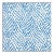 Sample - Schumacher Duma Diamond Fabric in Blue For Sale