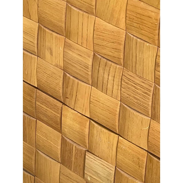 1950s Paul László for Brown-Saltman Basket Weave Sideboard For Sale - Image 9 of 9