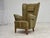 Danish Highback Armchair in Green Furniture Wool, 1960s For Sale - Image 11 of 18