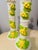 Electric Yellow MidCentury Italian Ceramic Table Lamps - A Pair For Sale - Image 8 of 8