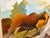 Folk Art “Moose Morning” Art by LWren Walraven For Sale - Image 3 of 10