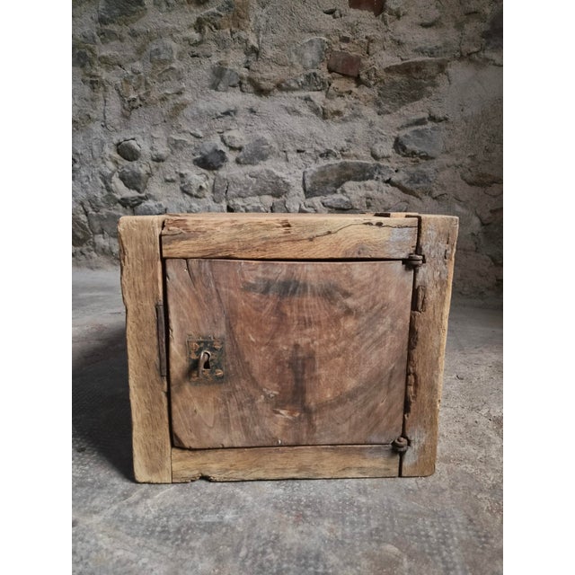 Antique French Oak Strongbox Cabinet, 1850 For Sale - Image 17 of 17