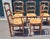 Wood 6 Country French Shell Carced Dining Chairs For Sale - Image 7 of 11