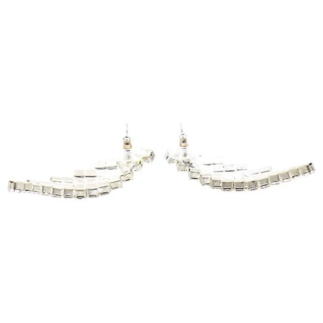 Rhinestone Bib Cocktail Statement Necklace and Earrings - 3 Pieces For Sale In Miami - Image 6 of 10