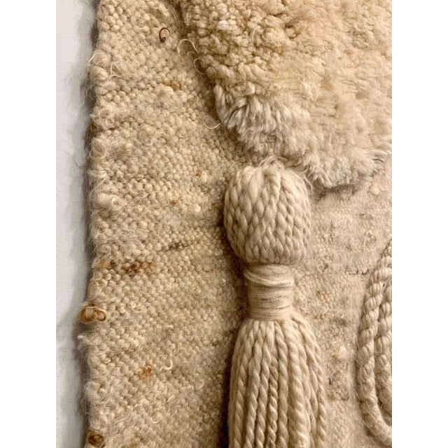 Large Handwoven Wool Wall Art / Tapestry Attributed to Jane Knight For Sale - Image 10 of 12