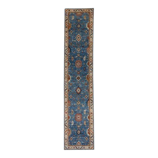 Turkish Oushak Runner Rug 3'1" x 12'7" #17013 For Sale