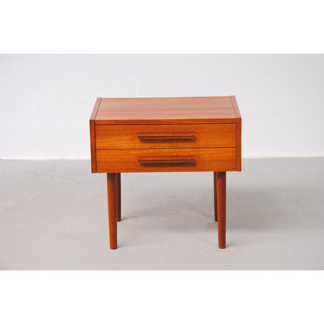 1960s MidCentury Modern Fully Restored Danish Teak Nightstand Chairish