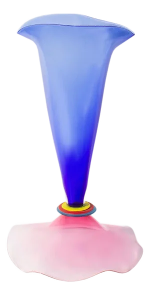 Stephan Cox Postmodern Art Glass Vase