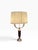 Art Deco 1990s Ruhlmann Style Art Deco Red & Silver Candelabra Form Table Lamp 1 of 2 - 1 of 2 For Sale - Image 3 of 3
