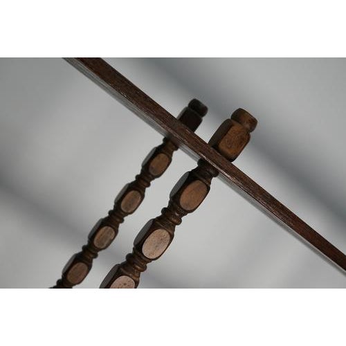 Mid-Century French Oak Bobbin Shelving Unit For Sale - Image 12 of 18