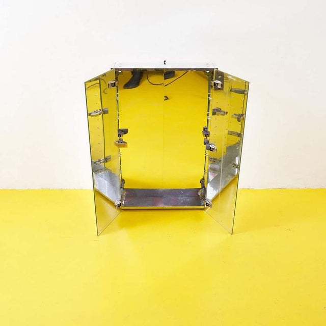 Minimalist Bathroom Mirror with Interior For Sale - Image 3 of 6