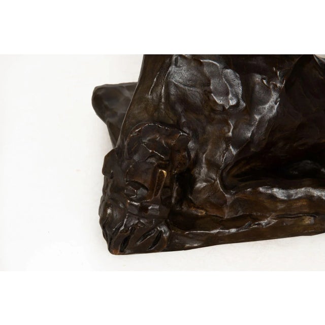 Art Deco Modernism Bronze Sculpture “Amazon and the Hero” by Sava Botzaris For Sale - Image 11 of 18