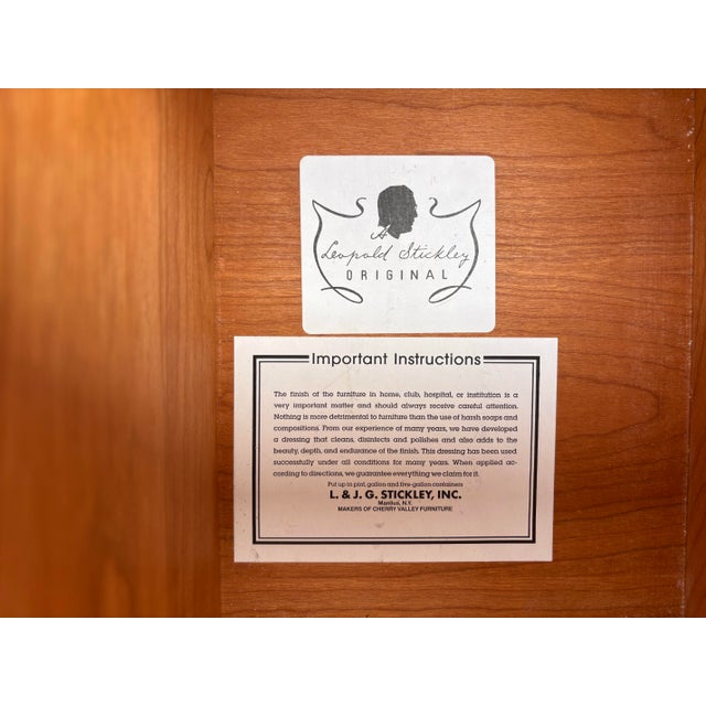 Stickley Georgian Style Mahogany 6-Drawer Chest of Drawers For Sale - Image 10 of 12