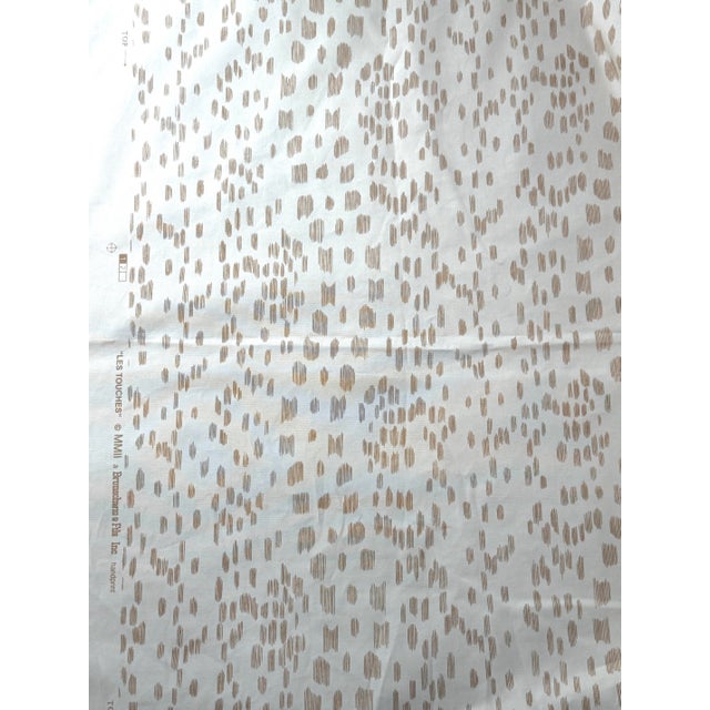 Brunschwig & Fils "Les Touches" Tan Fabric - 8 Yards For Sale - Image 9 of 9