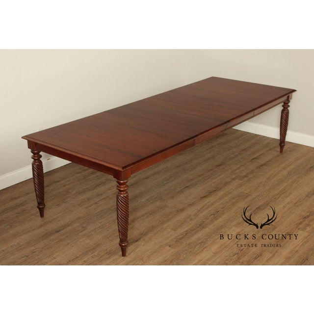 Ethan Allen 'British Classics' Extendable Dining Table For Sale - Image 10 of 16