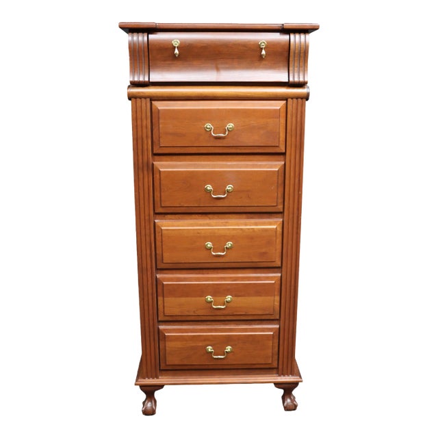 Dutch Designs Cherry Lingerie Chest on Ball & Claw Feet For Sale