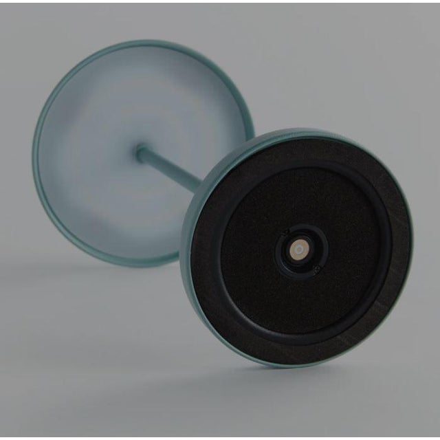 Seamfoam Green Alluna 14" Led Cordless Lamp For Sale In Chicago - Image 6 of 7