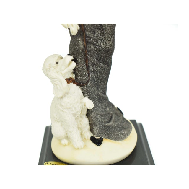 1987 Giuseppe Armani Lady With Poodle Signed Sculpture Florence Italian Figurine For Sale - Image 10 of 12