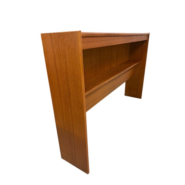 Beautiful vintage Danish Modern queen size headboard, dating to the 1980s. Showcasing timeless Scandinavian craftsmanship,...