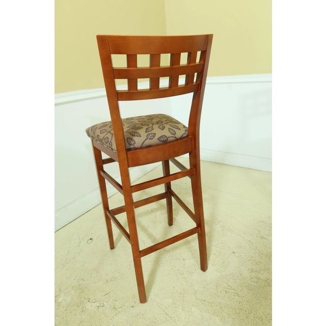 Set of 6 Jasper Modern Design Cherry Finish Bar Stools For Sale - Image 9 of 11
