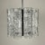 Gorgeous very rare ice murano glass chandelier by av mazzega made in italy in the 1970s. the glass parts are made of...