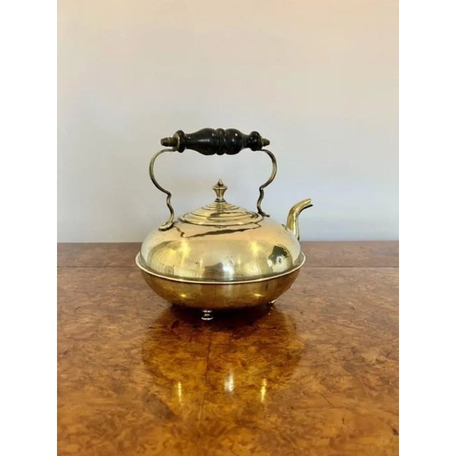 Victorian Brass Kettle, 1850s For Sale - Image 4 of 7