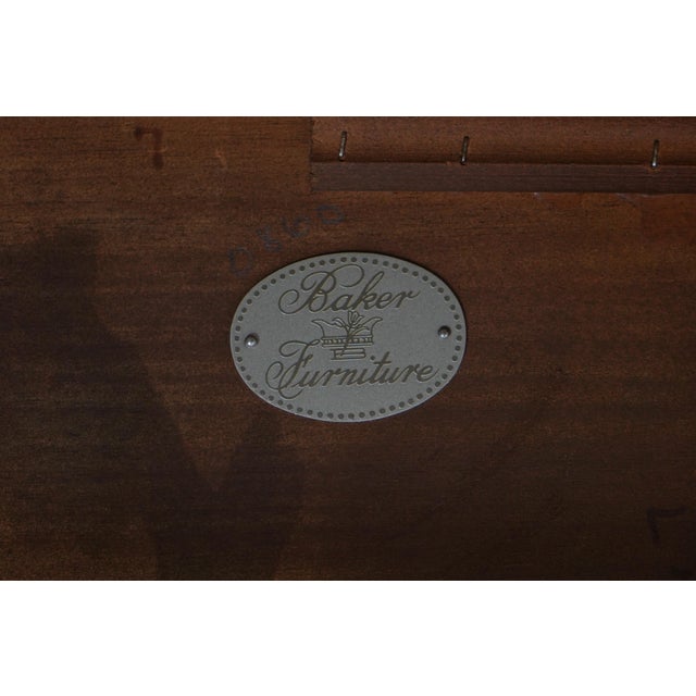 Baker Mahogany Inlaid Lidded Box on Stand For Sale - Image 17 of 17