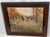 Wood Mid 20th Century V. Scoville Wing Original Equestrian Hunt Oil Painting, Red Coats, Autumn Golds, Ralph Lauren Style For Sale - Image 7 of 18