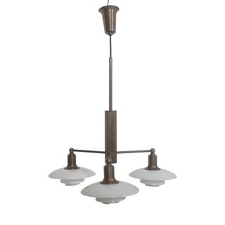 Stem Fitting Lamp in Browned Brass by Poul Henningsen, 1990s For Sale