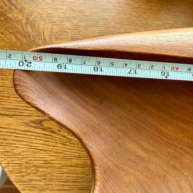 Mid-Century Modern Large Mid Century Danish Modern Sculptural Teak Bowl MCM Vintage For Sale - Image 3 of 5