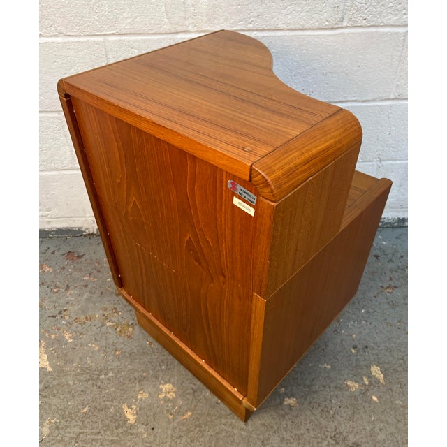 Mid-Century Teak Nightstand by Sun Cabinet For Sale - Image 11 of 16