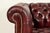 Hancock & Moore Style English Oxblood Tufted Leather Chesterfield Sofa | Circa 1980s For Sale - Image 10 of 15