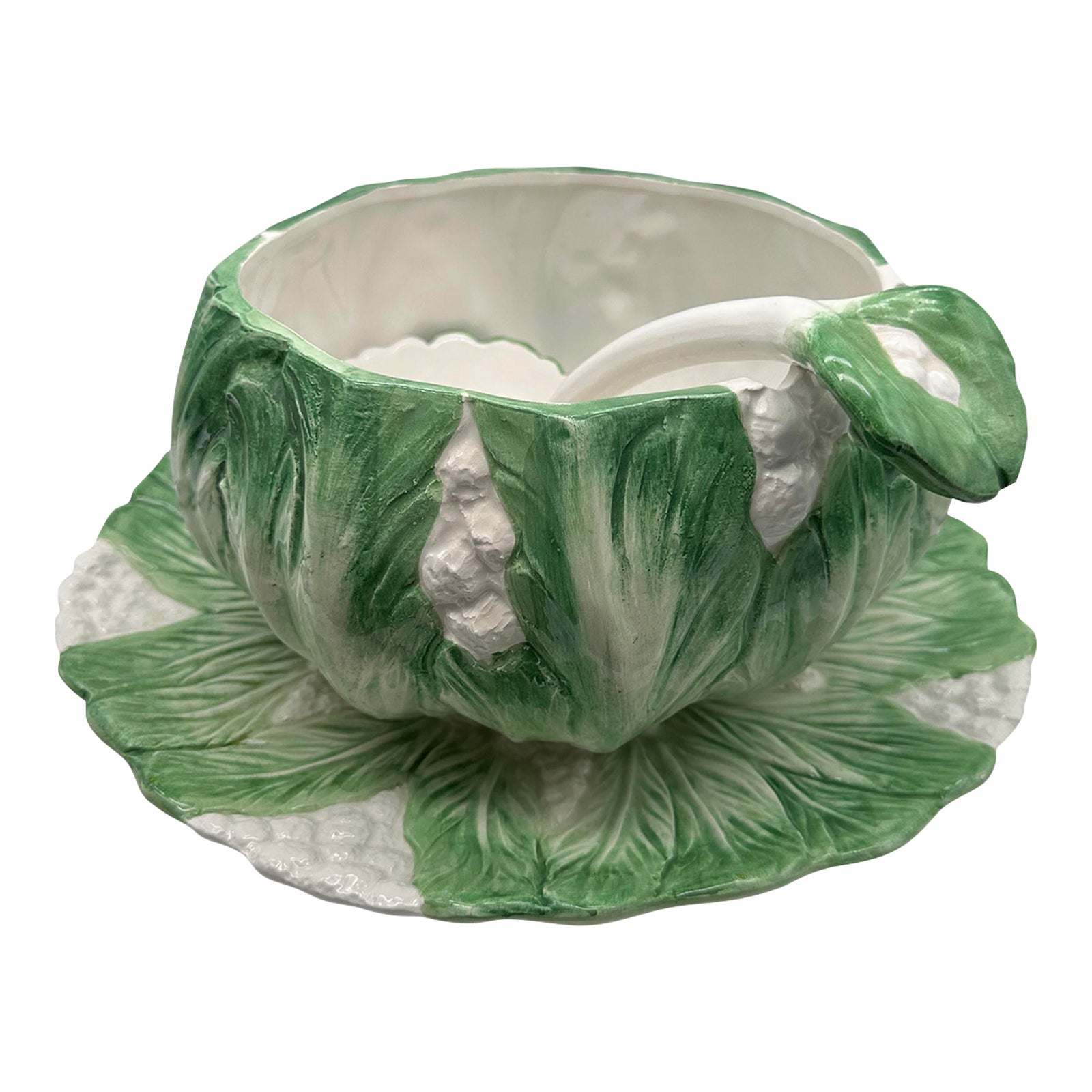 Cauliflower Cabbage Tureen Made in Italy | Chairish