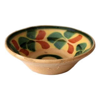 Vintage Mid-Century Mexican Folk Pottery Bowl For Sale
