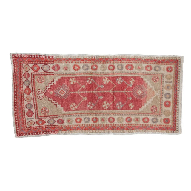 Vintage Distressed Oushak Rug Runner - 2'2" X 4'4" For Sale - Image 9 of 9
