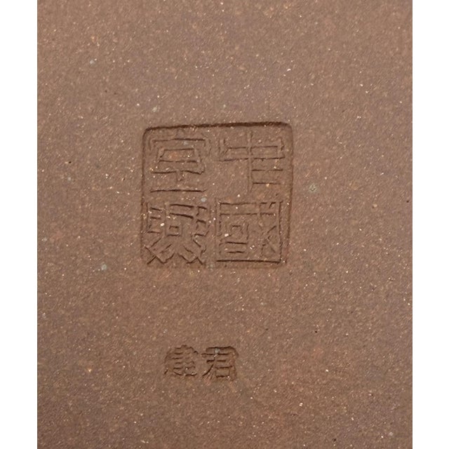 Ying Zisha Plate With Miniature Fruits and Nuts Sculptures For Sale - Image 9 of 9