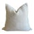 Hand Woven Wool Accent Pillow in Off White For Sale