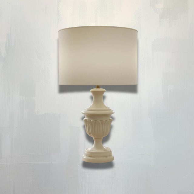 Mid-Century Modern Vintage Mid-Century Modern White Chelsea House Lamp Ceramic, 1970s For Sale - Image 3 of 6